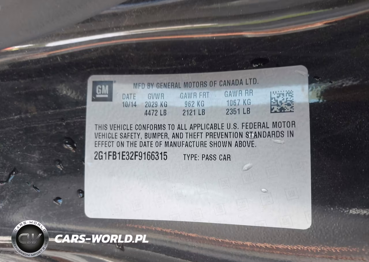 2015 Chevrolet Camaro 2Ls VIN:2G1FB1E32F9166315 - 9