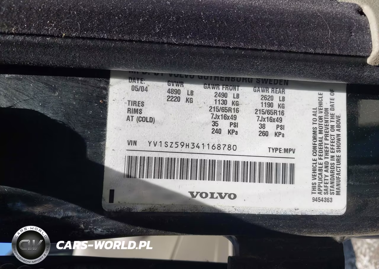 2004 Volvo Xc70 2.5T VIN:YV1SZ59H341168780 - 9
