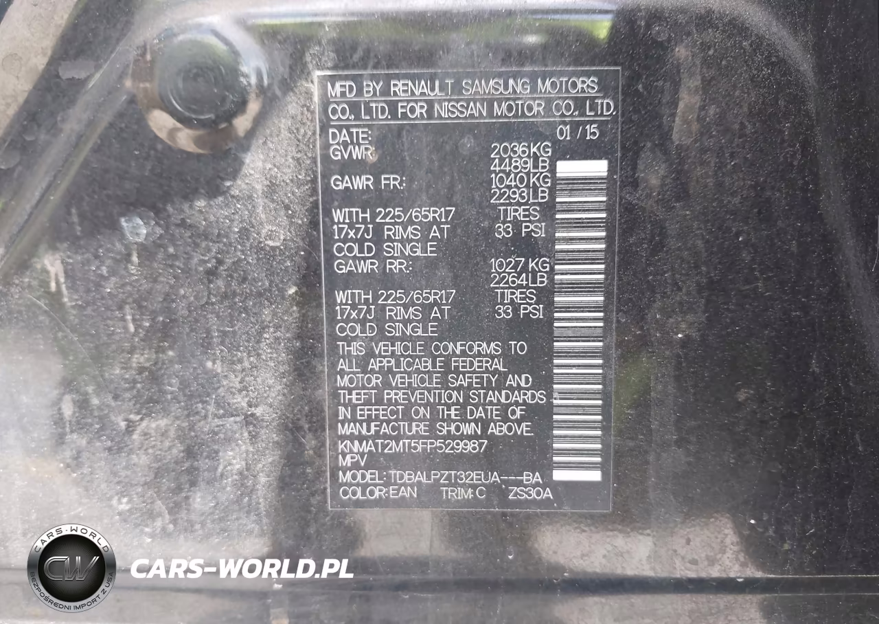 2015 Nissan Rogue S VIN:KNMAT2MT5FP529987 - 9