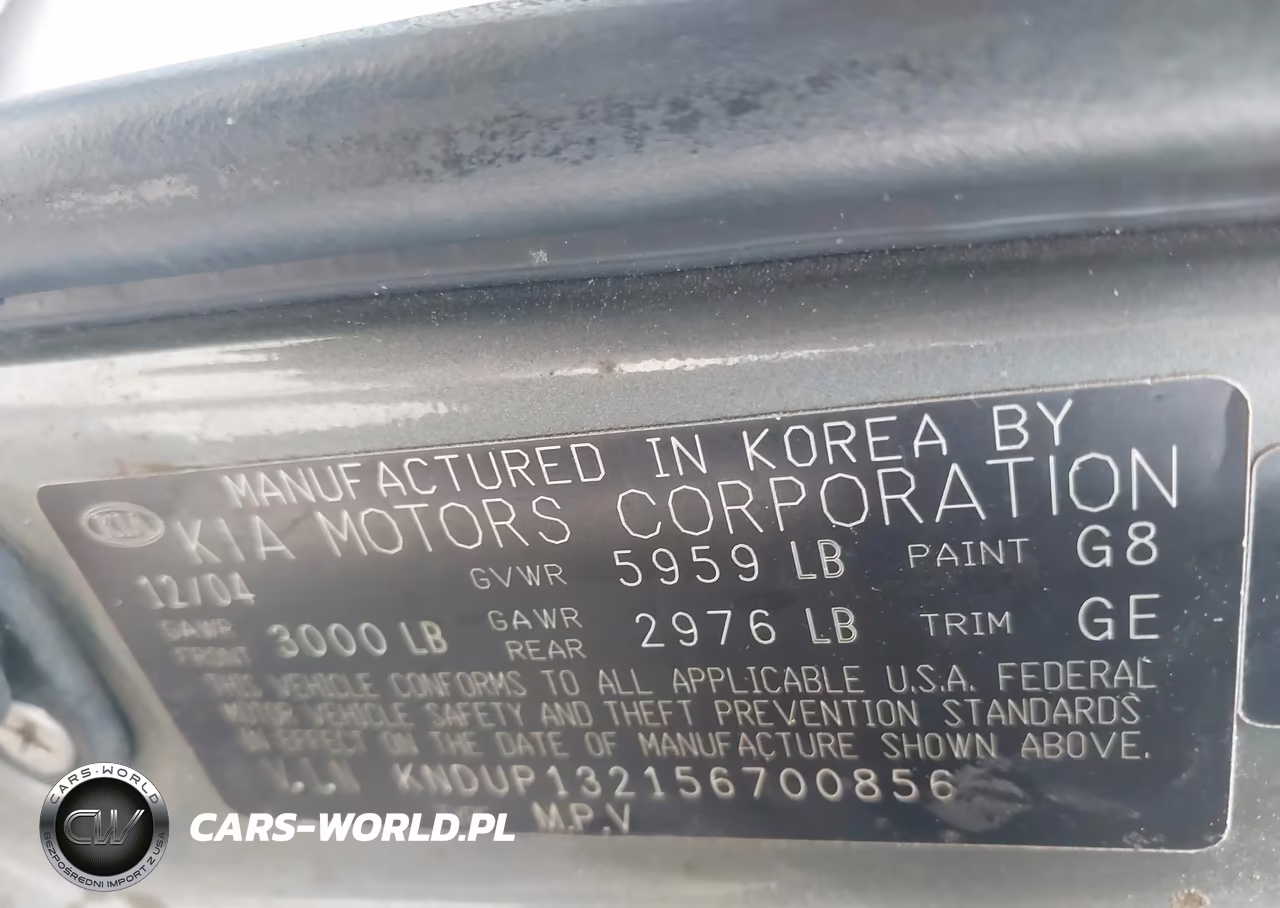 2005 Kia Sedona Ex-Lx VIN:KNDUP132156700856 - 9