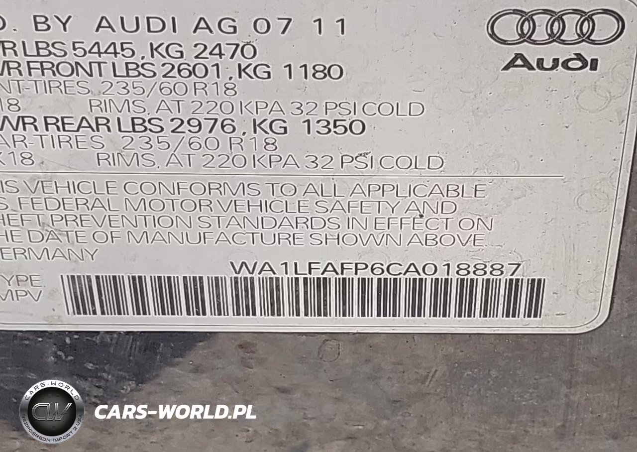 2012 Audi Q5 2.0T Premium VIN:WA1LFAFP6CA018887 - 9