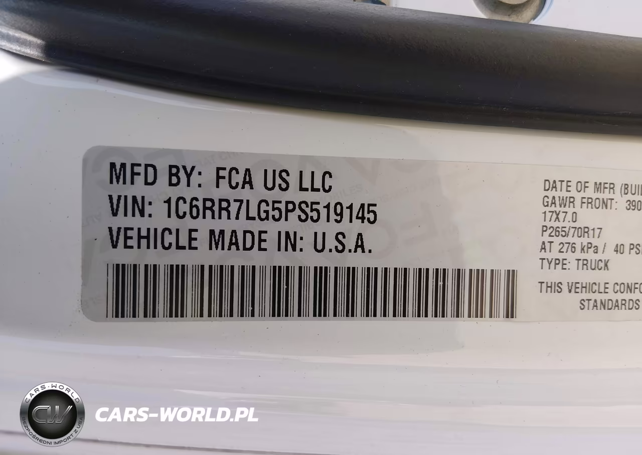 2023 Ram 1500 Classic Slt 4X4 5'7 Box VIN:1C6RR7LG5PS519145 - 9
