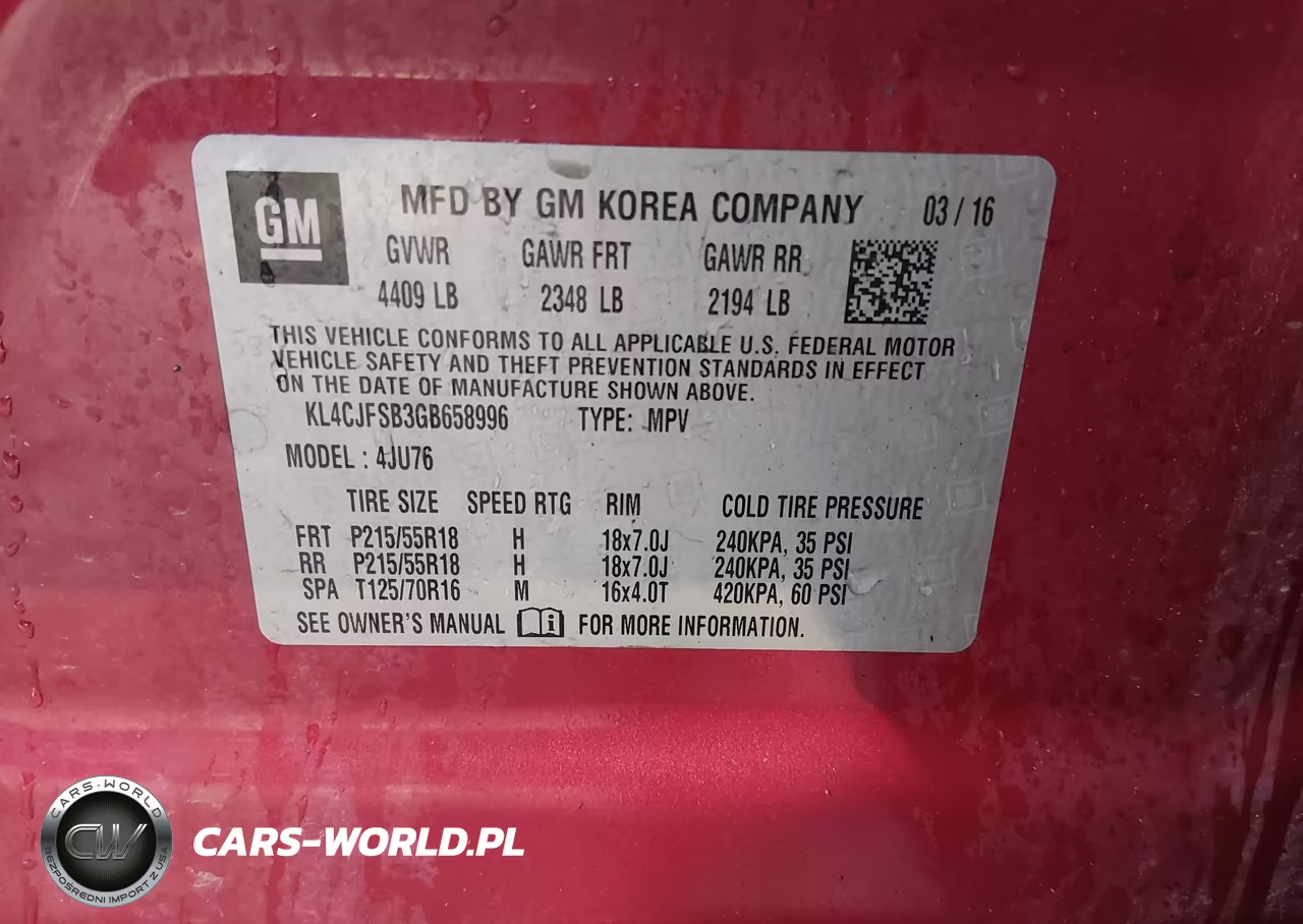 2016 Buick Encore Convenience VIN:KL4CJFSB3GB658996 - 9