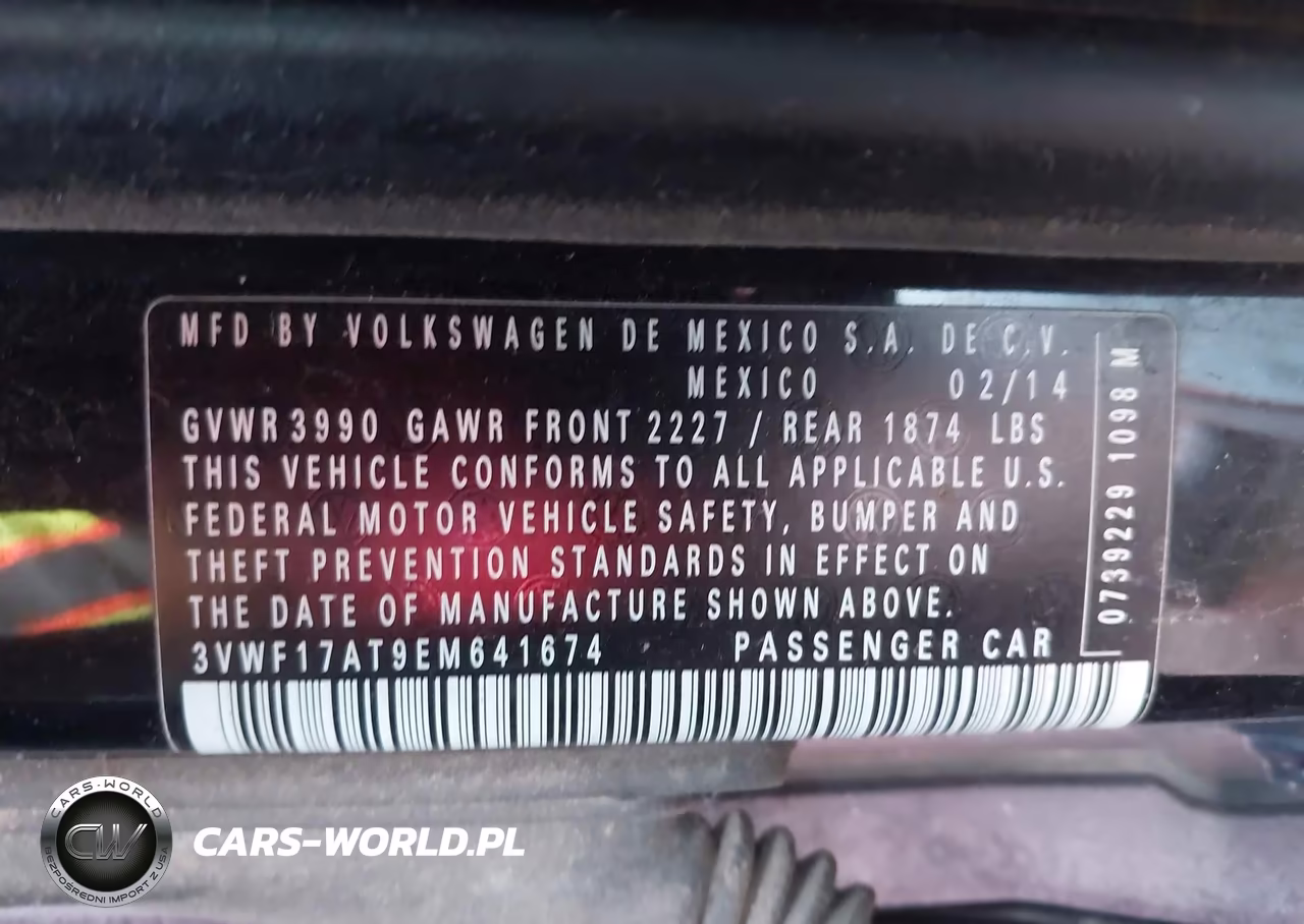 2014 Volkswagen Beetle 1.8T Entry VIN:3VWF17AT9EM641674 - 9
