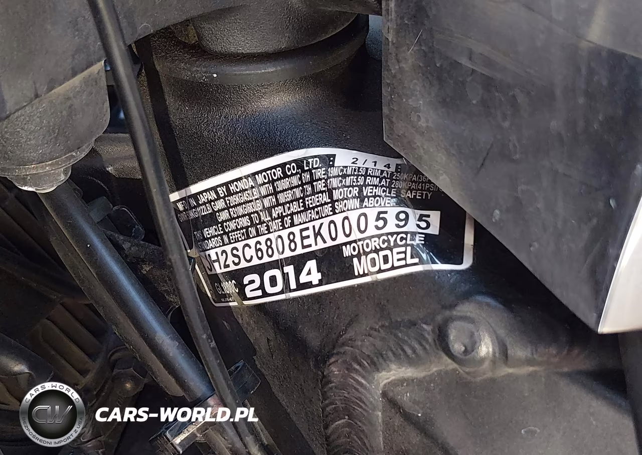 2014 Honda Gl1800 C VIN:JH2SC6808EK000595 - 10