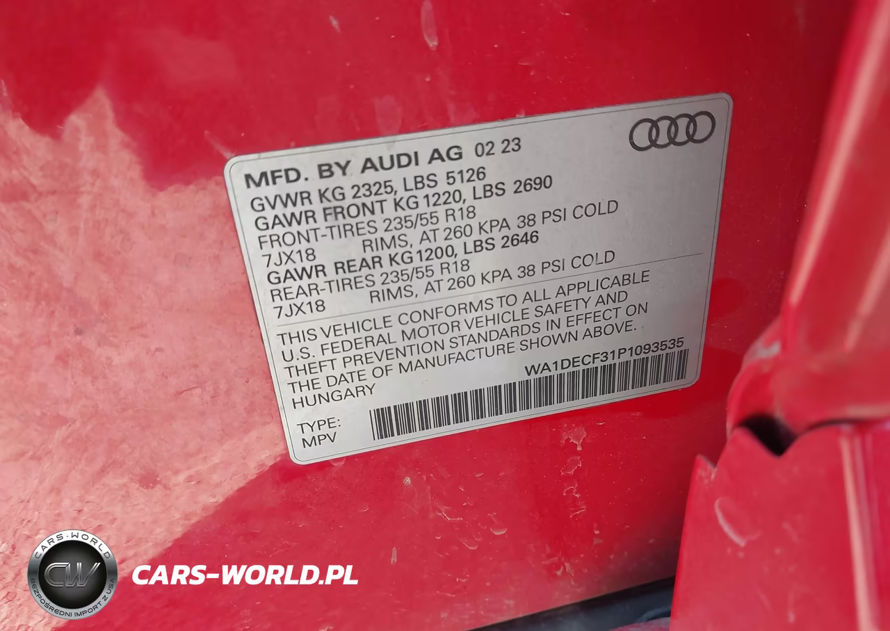 2023 Audi Q3 Premium 45 Tfsi S Line Quattro Tiptronic VIN:WA1DECF31P1093535 - 9