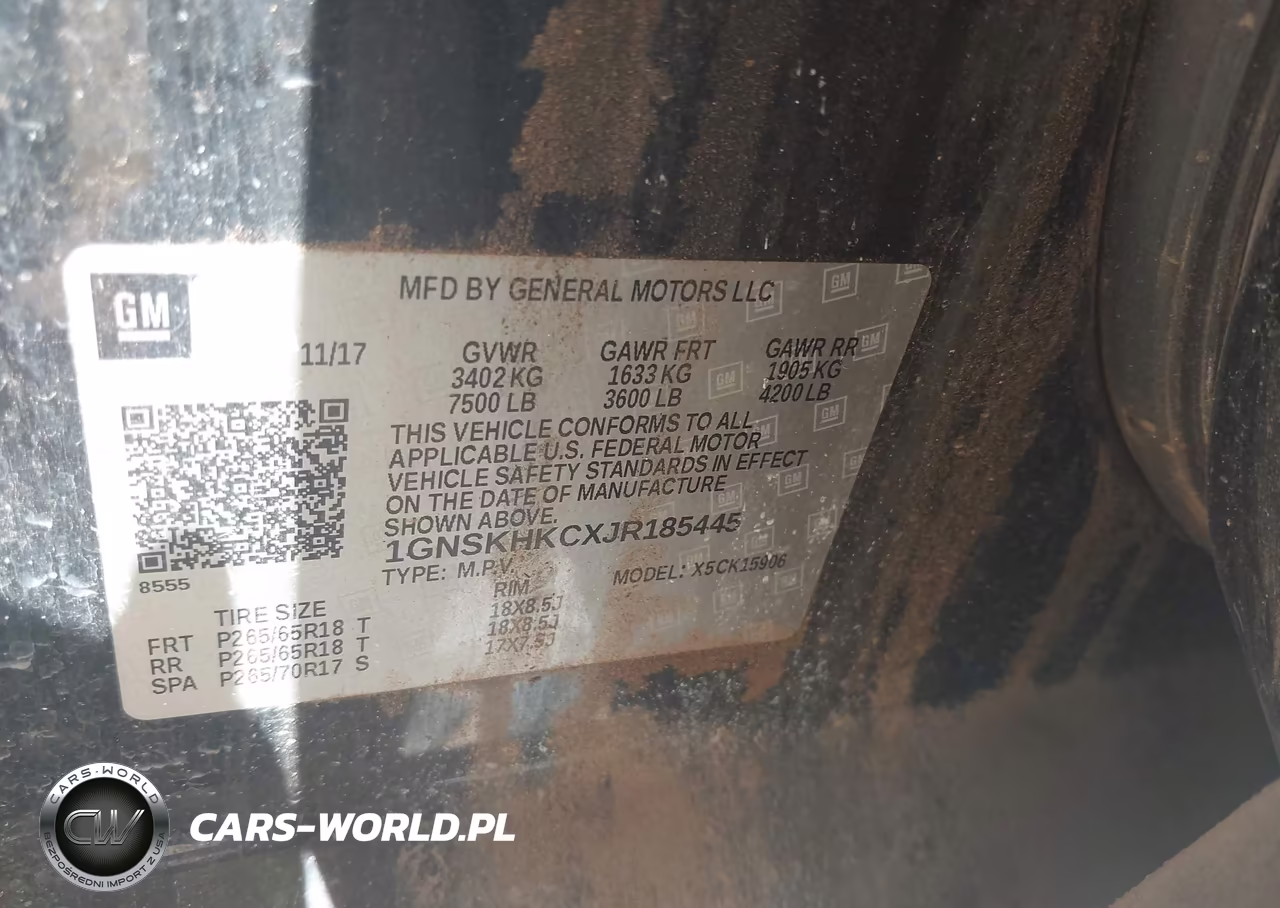 2018 Chevrolet Suburban Lt VIN:1GNSKHKCXJR185445 - 9