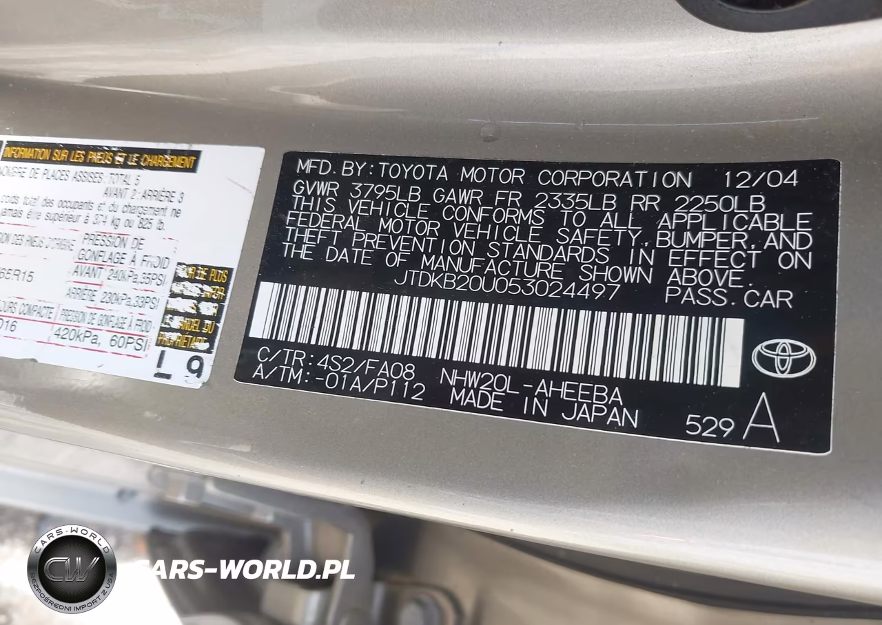2005 Toyota Prius VIN:JTDKB20U053024497 - 9