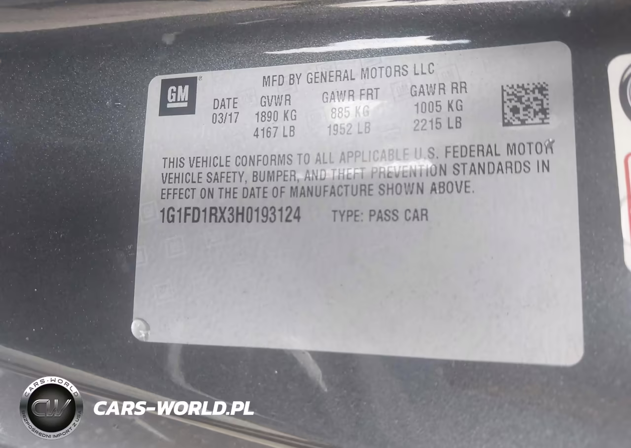 2017 Chevrolet Camaro 2Lt VIN:1G1FD1RX3H0193124 - 9