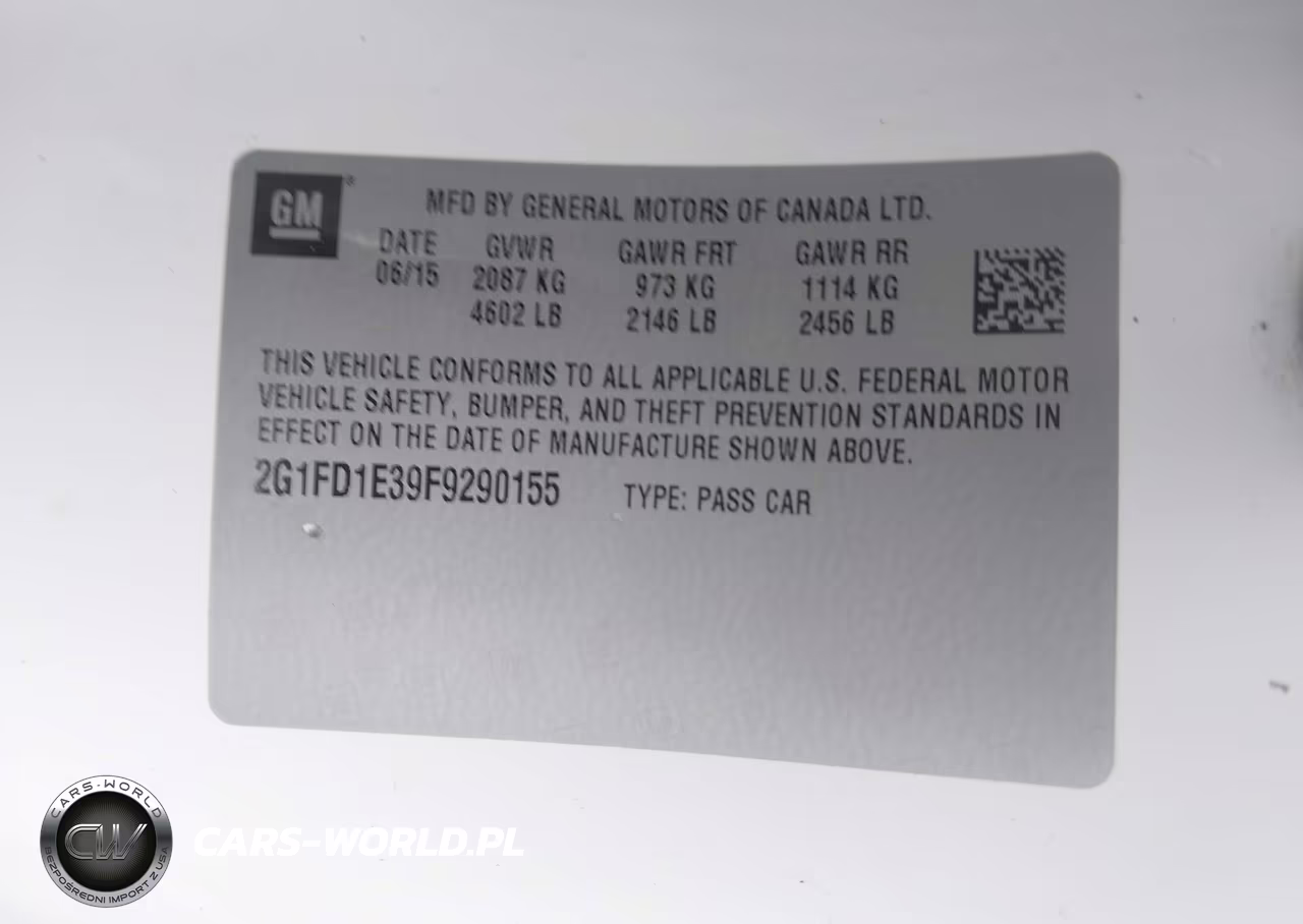 2015 Chevrolet Camaro 1Lt VIN:2G1FD1E39F9290155 - 9