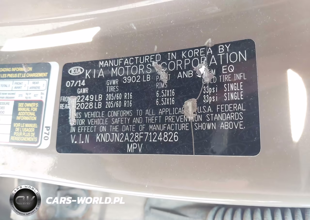 2015 Kia Soul VIN:KNDJN2A28F7124826 - 9