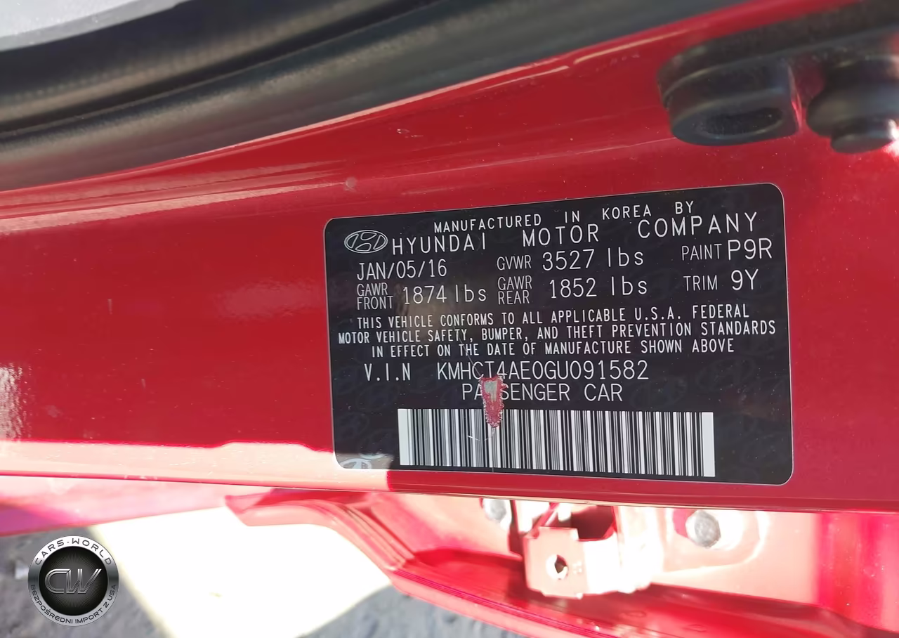 2016 Hyundai Accent Se VIN:KMHCT4AE0GU091582 - 9