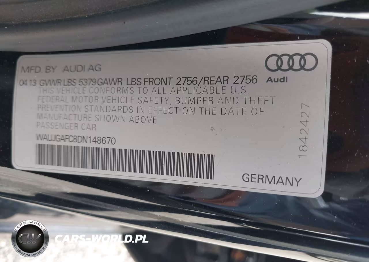 2013 Audi A6 3.0T Premium VIN:WAUJGAFC8DN148670 - 9