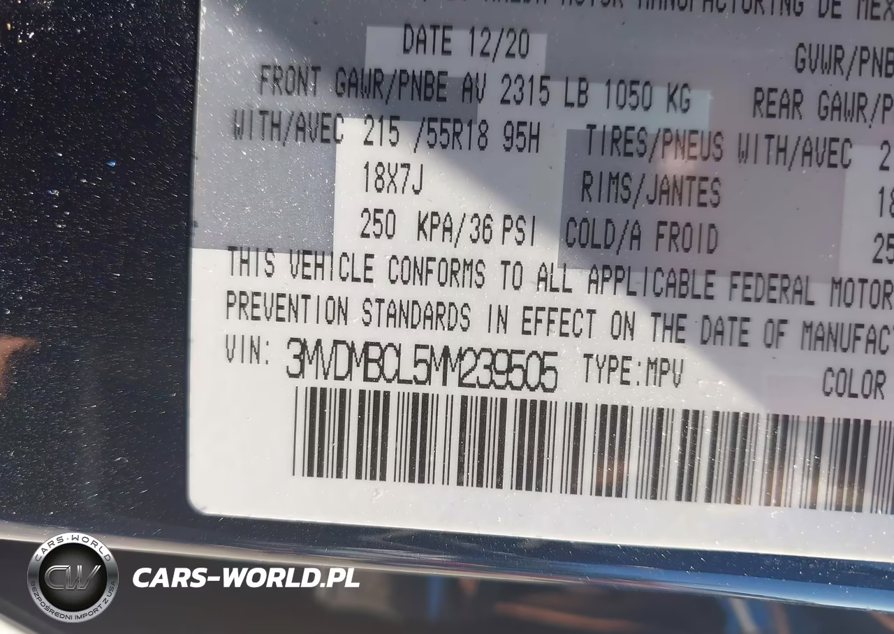 2021 Mazda Cx-30 Preferred VIN:3MVDMBCL5MM239505 - 3