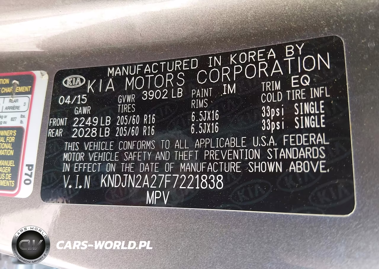 2015 Kia Soul VIN:KNDJN2A27F7221838 - 9