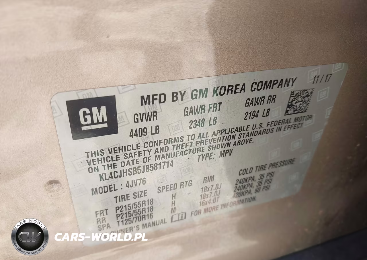 2018 Buick Encore Premium VIN:KL4CJHSB5JB581714 - 9