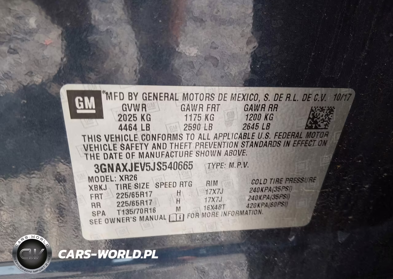 2018 Chevrolet Equinox Lt VIN:3GNAXJEV5JS540665 - 9