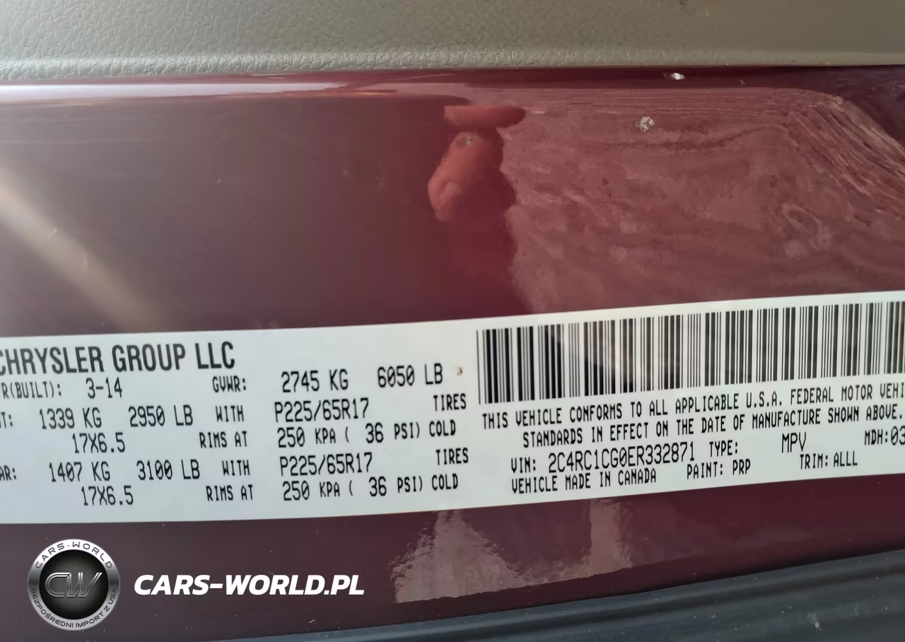 2014 Chrysler Town & Country Touring-L VIN:2C4RC1CG0ER332871 - 9