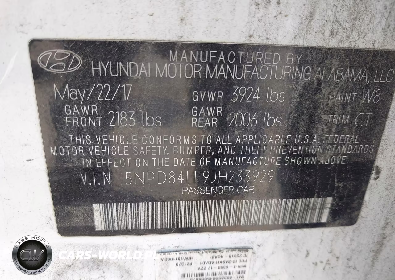 2018 Hyundai Elantra Sel VIN:5NPD84LF9JH233929 - 9