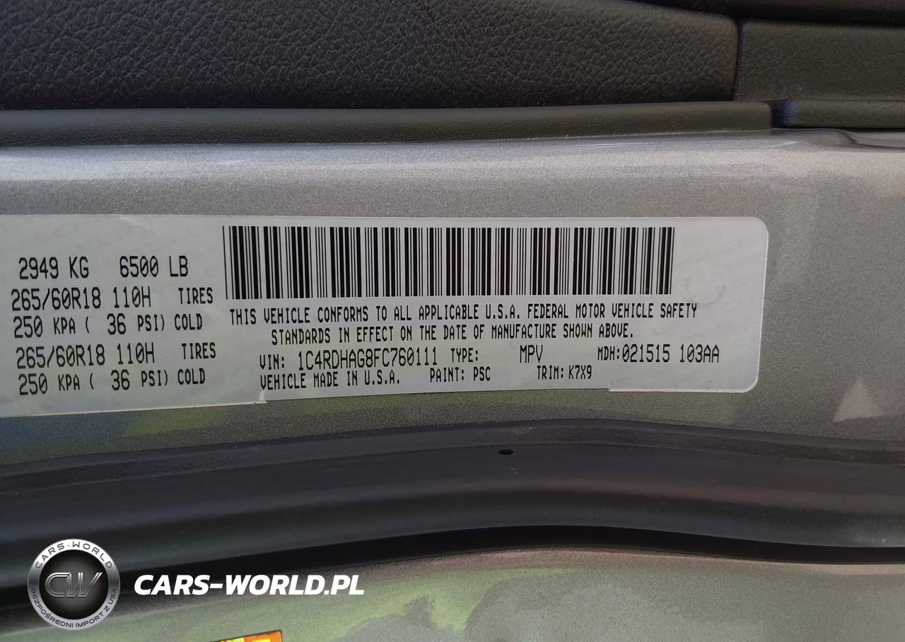 2015 Dodge Durango Sxt VIN:1C4RDHAG8FC760111 - 9