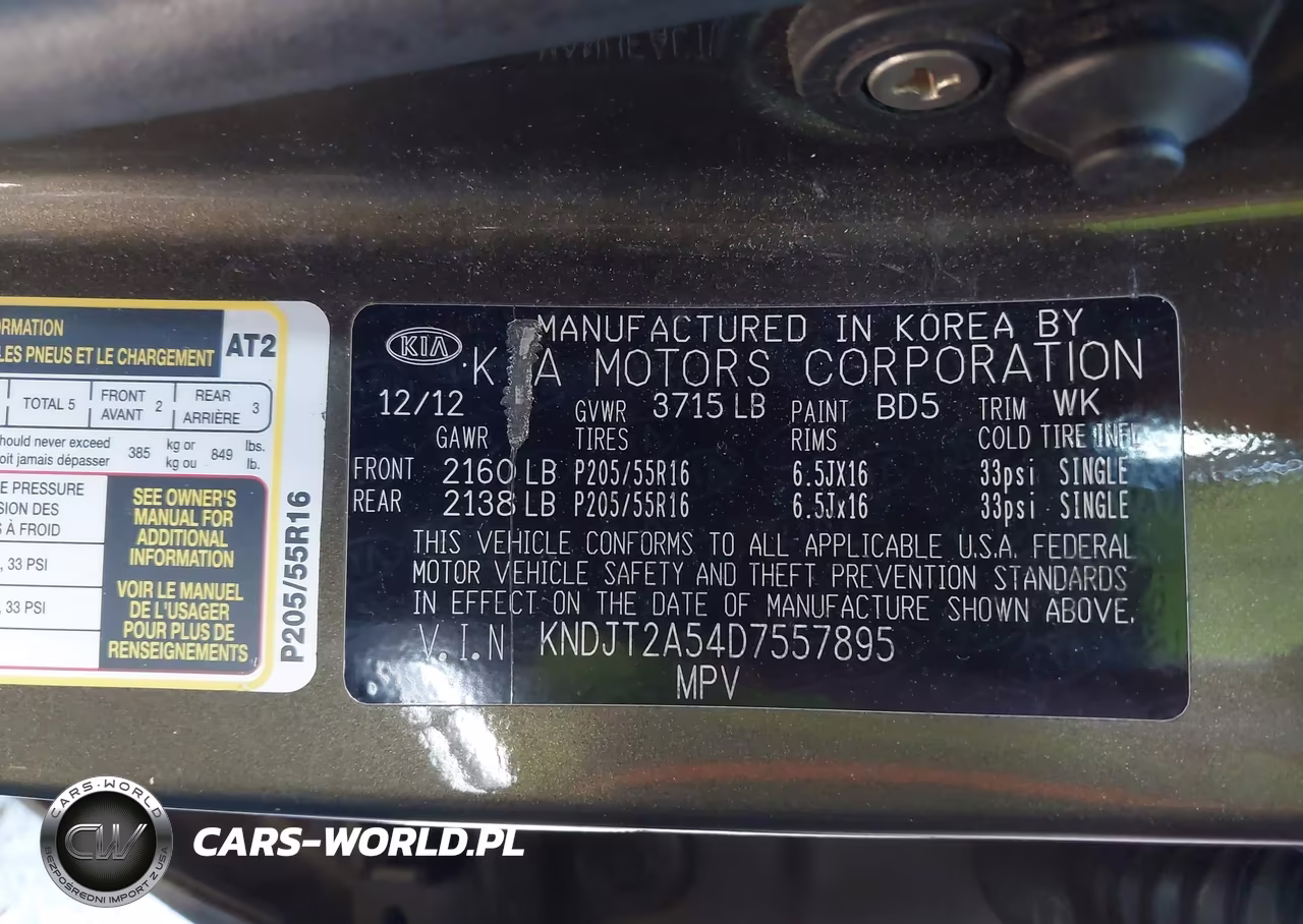 2013 Kia Soul VIN:KNDJT2A54D7557895 - 9