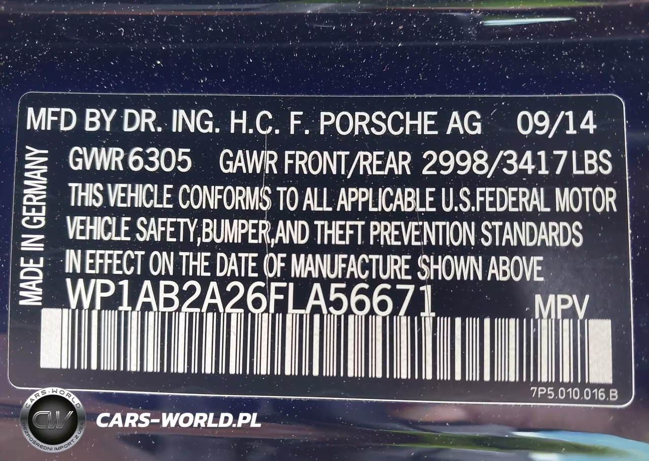 2015 Porsche Cayenne S VIN:WP1AB2A26FLA56671 - 9