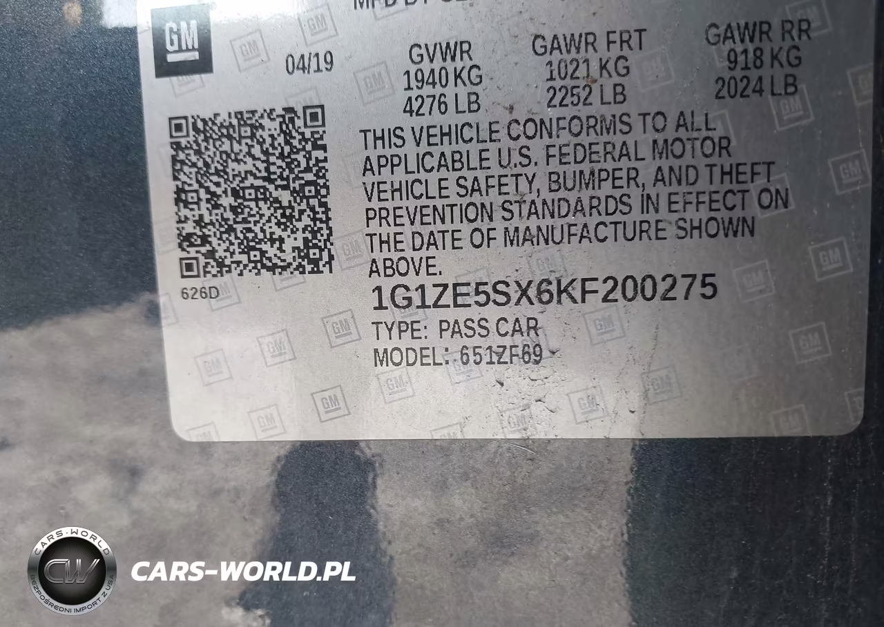 2019 Chevrolet Malibu Premier VIN:1G1ZE5SX6KF200275 - 9