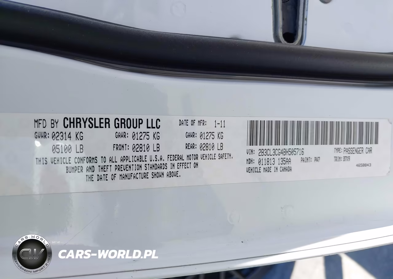 2011 Dodge Charger VIN:2B3CL3CG4BH505716 - 9