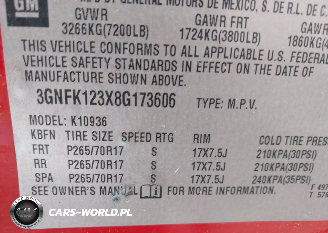 2008 Chevrolet Avalanche 1500 Lt VIN:3GNFK123X8G173606 - 9