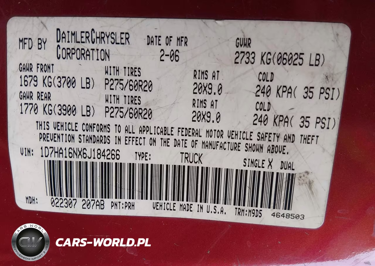 2006 Dodge Ram 1500 Slt VIN:1D7HA16NX6J184266 - 9