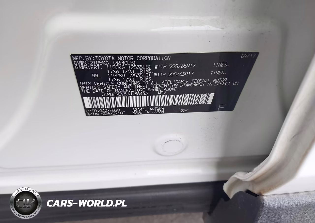 2018 Toyota Rav4 Le VIN:JTMBFREV8JJ186463 - 9