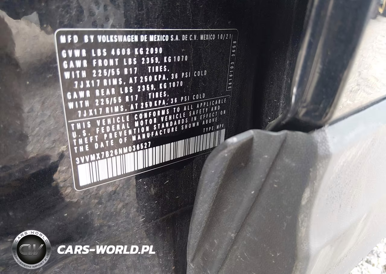 2022 Volkswagen Taos 1.5T S VIN:3VVMX7B26NM036527 - 9