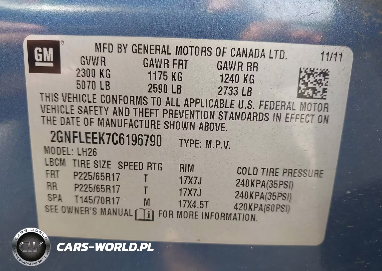 2012 Chevrolet Equinox Lt W-1Lt VIN:2GNFLEEK7C6196790 - 9