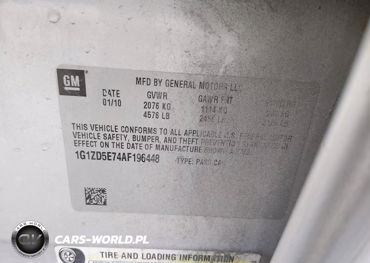 2010 Chevrolet Malibu Lt VIN:1G1ZD5E74AF196448 - 9