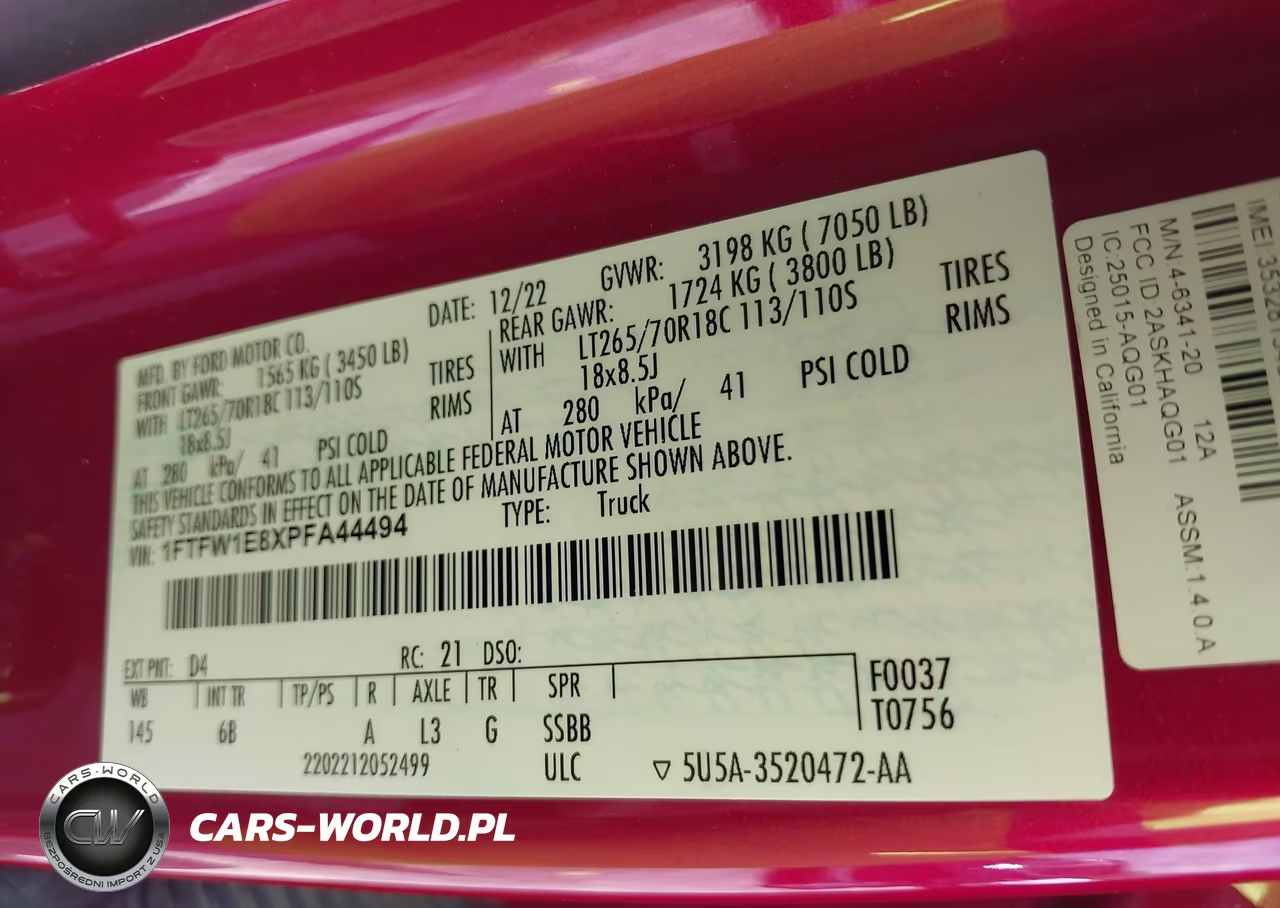 2023 Ford F-150 Xl VIN:1FTFW1E8XPFA44494 - 9