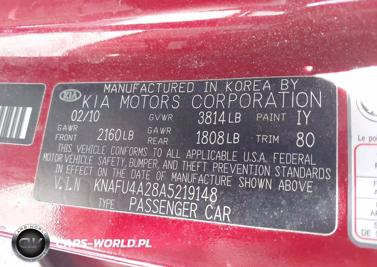2010 Kia Forte Ex VIN:KNAFU4A28A5219148 - 9
