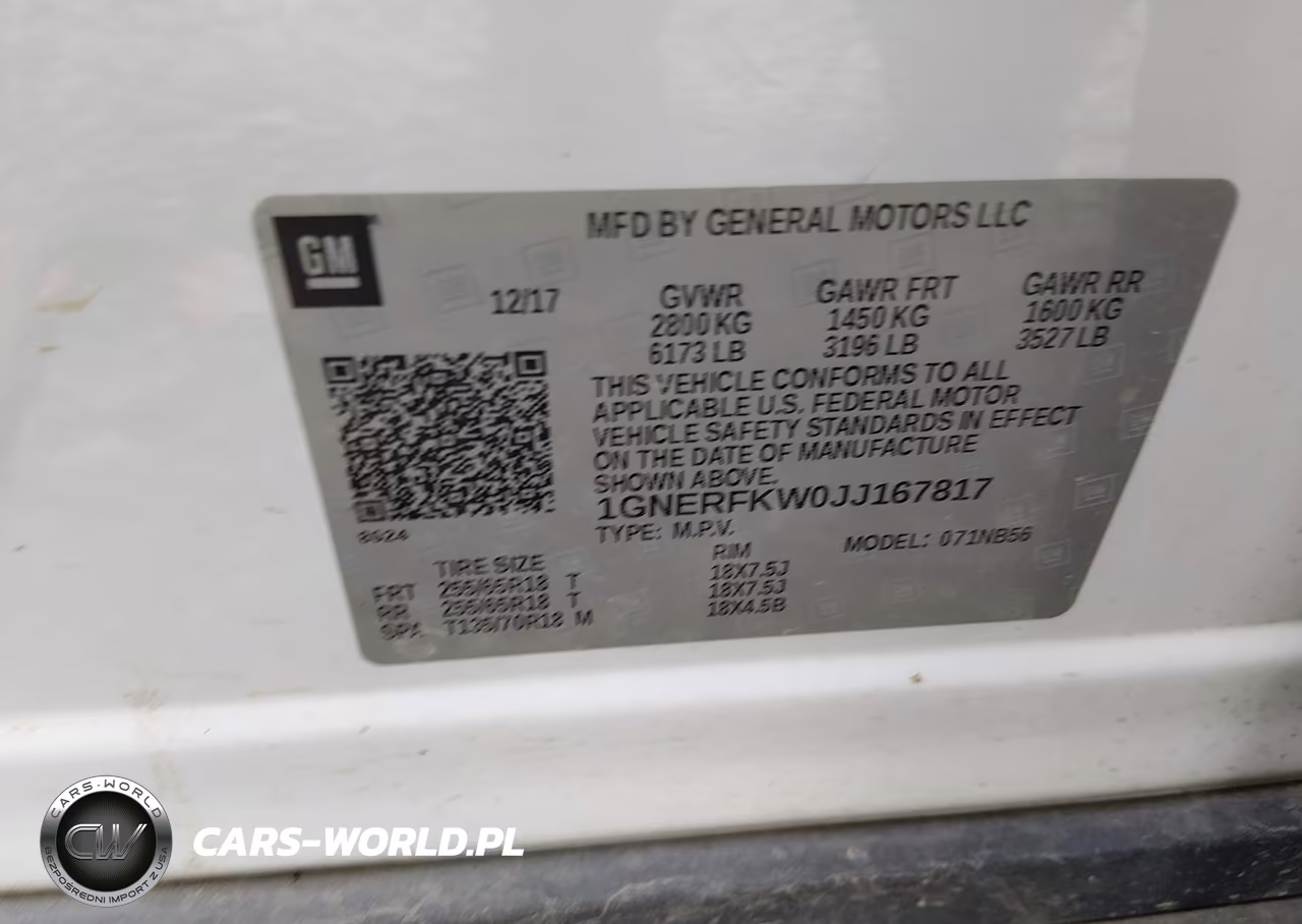 2018 Chevrolet Traverse Ls VIN:1GNERFKW0JJ167817 - 9