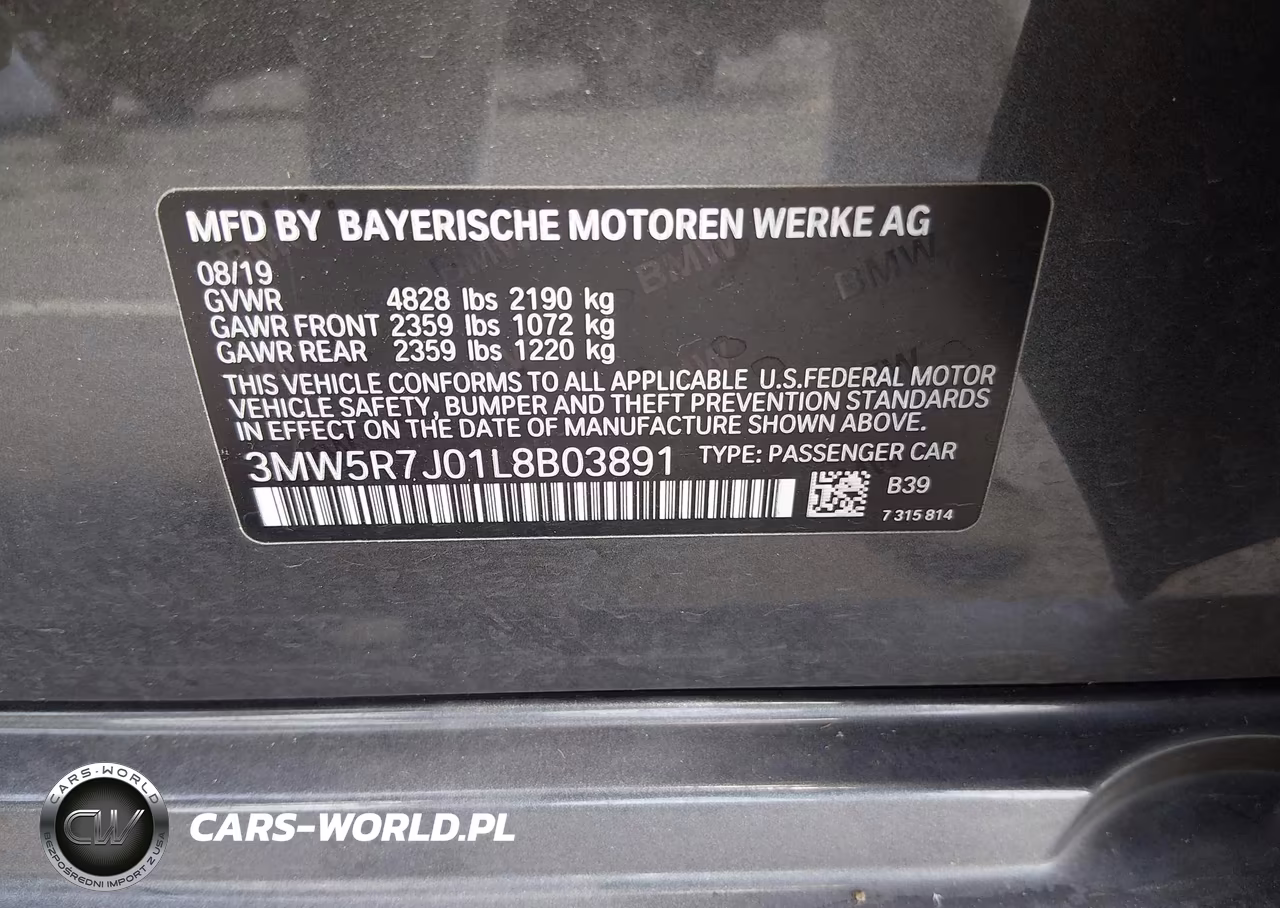 2020 BMW 330I xDrive VIN:3MW5R7J01L8B03891 - 9