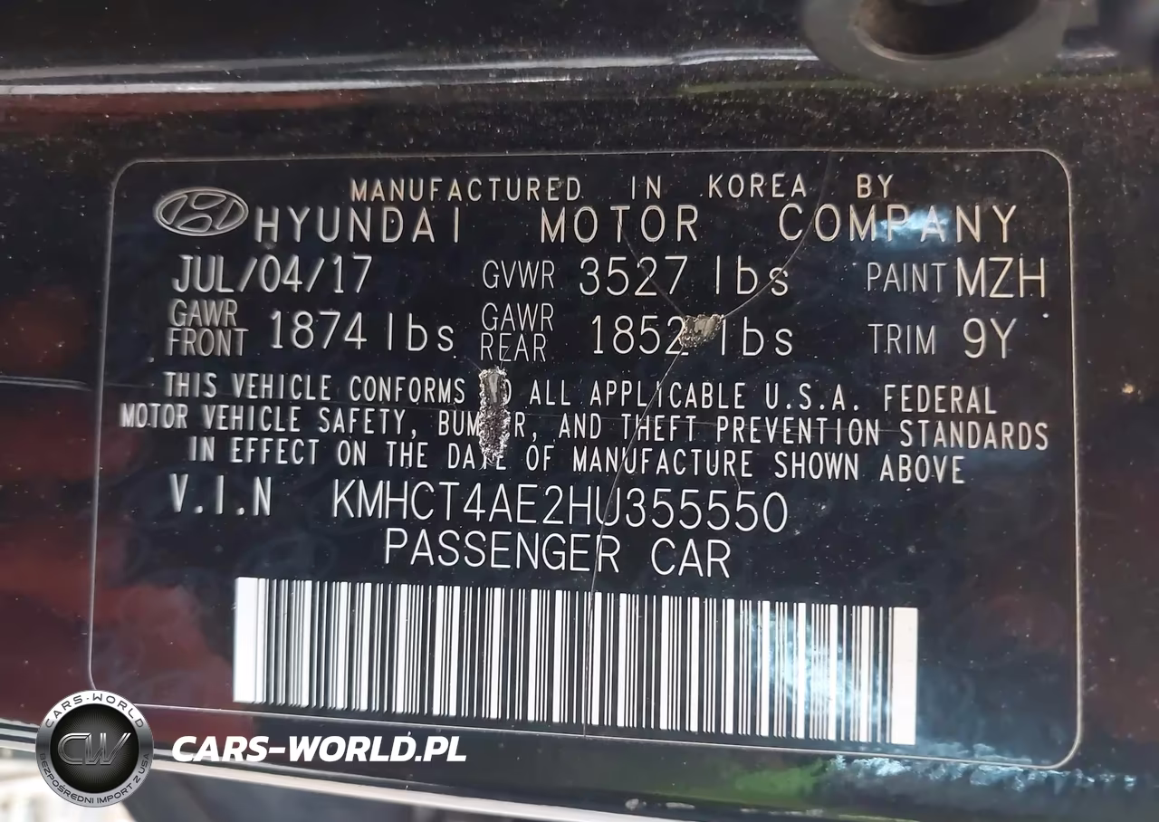 2017 Hyundai Accent Se VIN:KMHCT4AE2HU355550 - 9