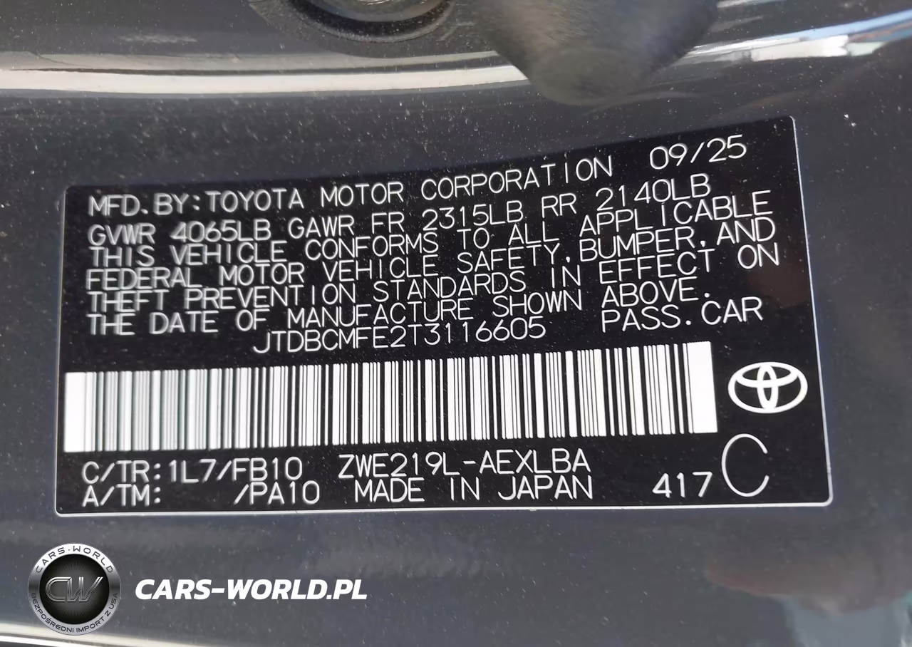 2026 Toyota Corolla Hybrid Hybrid Le VIN:JTDBCMFE2T3116605 - 9