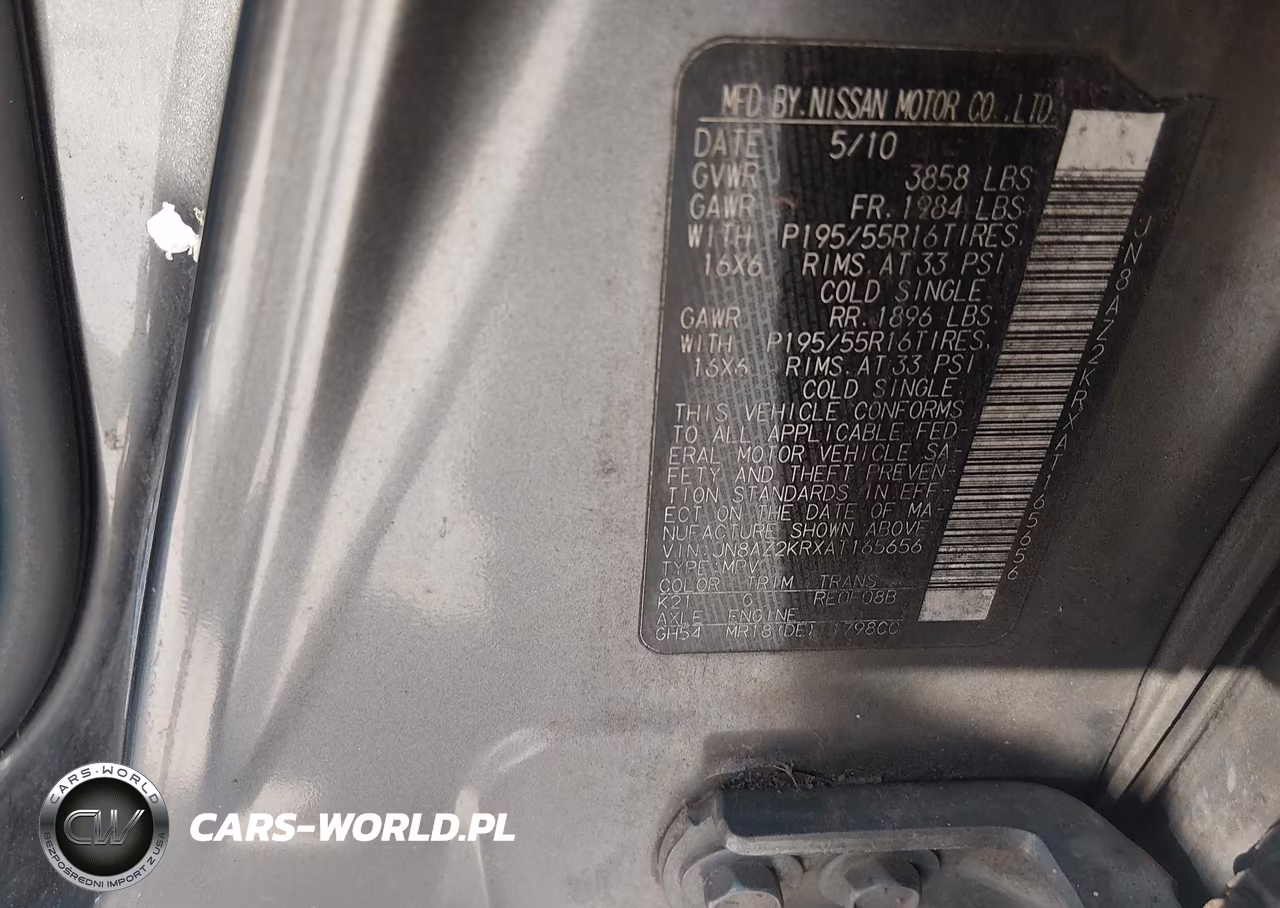 2010 Nissan Cube 1.8 Krom VIN:JN8AZ2KRXAT165656 - 9