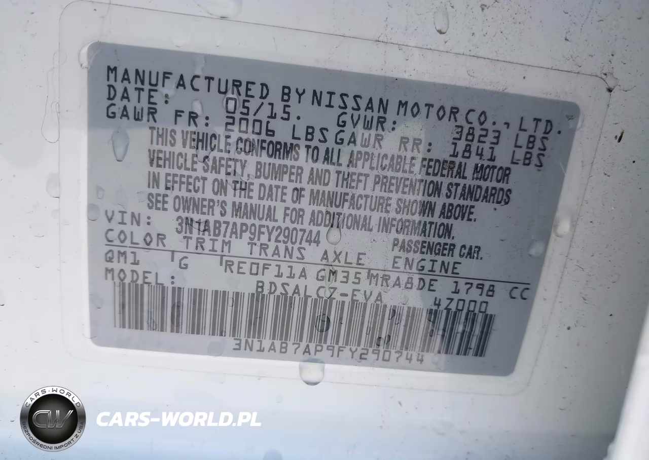 2015 Nissan Sentra S VIN:3N1AB7AP9FY290744 - 9