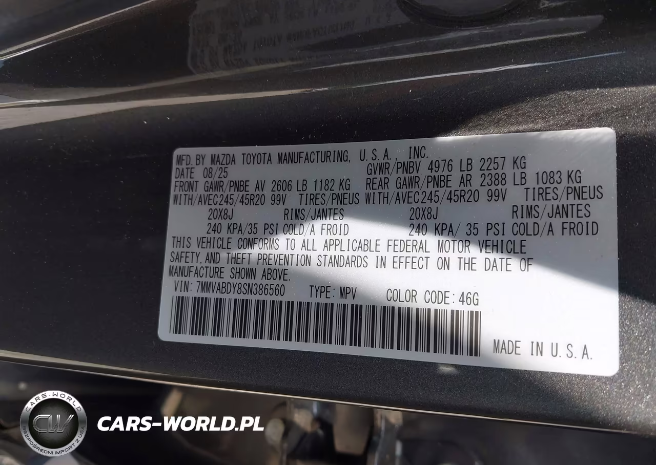 2025 Mazda Cx-50 2.5 Turbo Premium Package VIN:7MMVABDY8SN386560 - 9