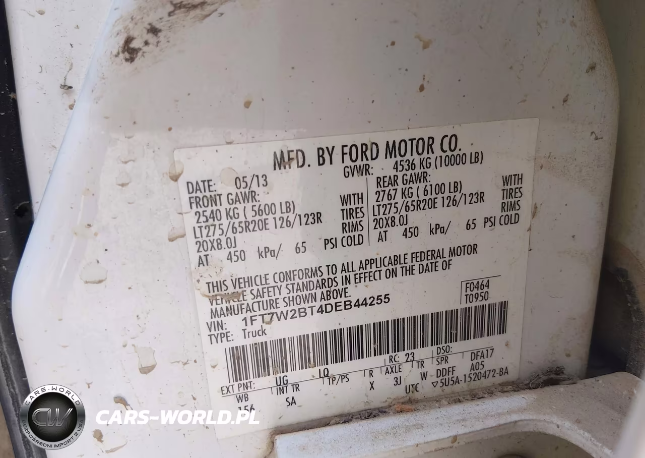 2013 Ford F-250 King Ranch VIN:1FT7W2BT4DEB44255 - 9