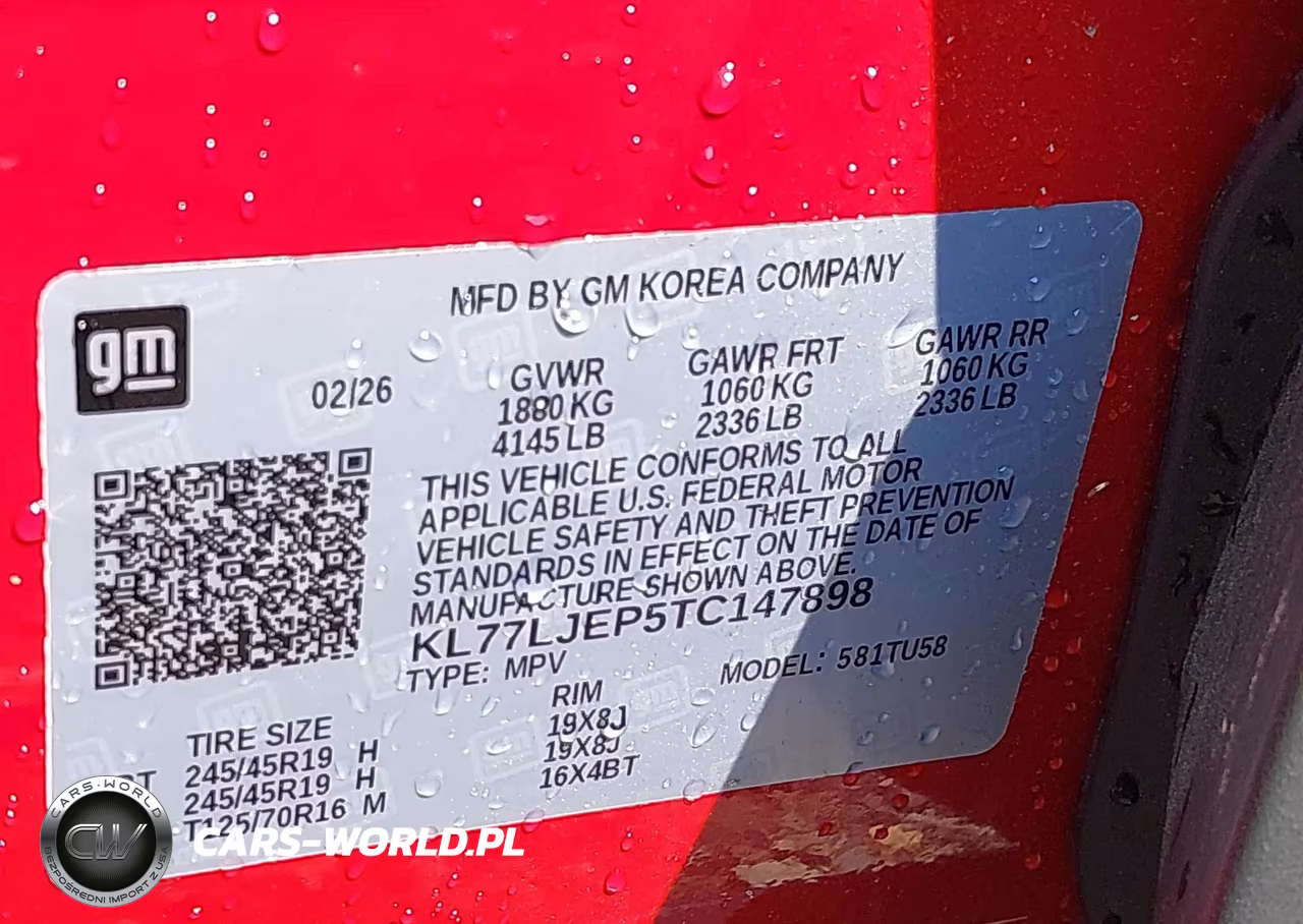 2026 Chevrolet Trax Fwd 2Rs VIN:KL77LJEP5TC147898 - 9