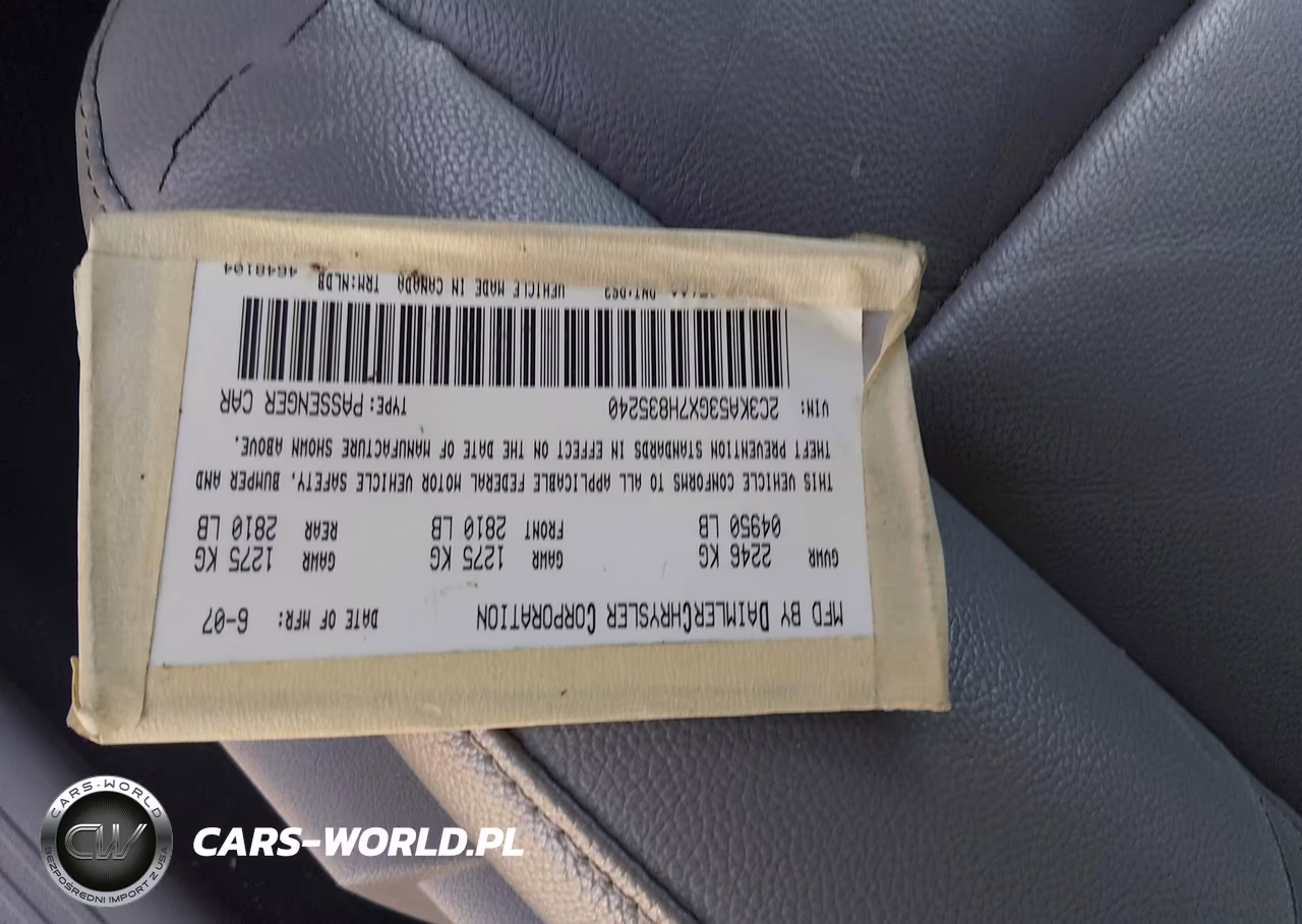 2007 Chrysler 300 Touring VIN:2C3KA53GX7H835240 - 9