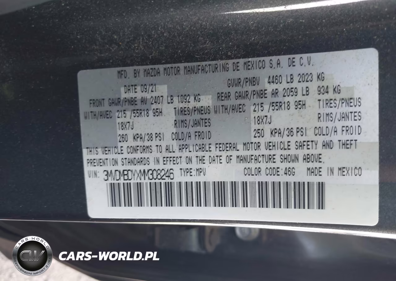 2021 Mazda Cx-30 2.5 Turbo Premium VIN:3MVDMBDYXMM308246 - 9