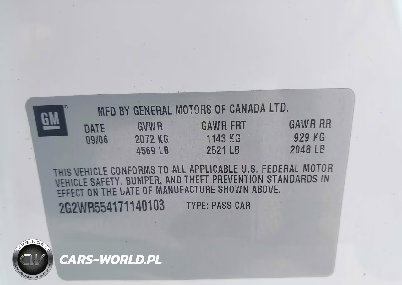 2007 Pontiac Grand Prix Gt VIN:2G2WR554171140103 - 9