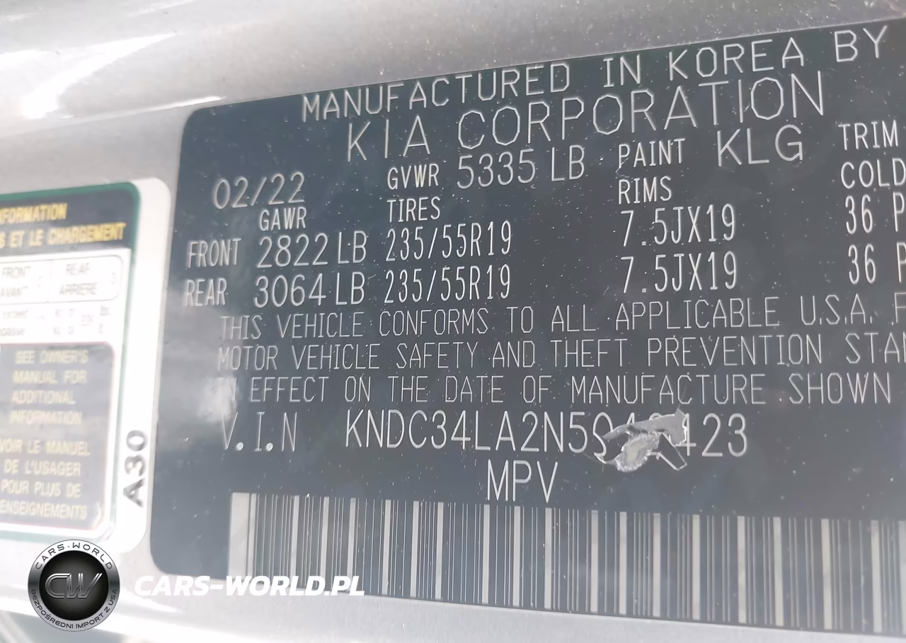 2022 Kia Ev6 Wind VIN:KNDC34LA2N5042423 - 9