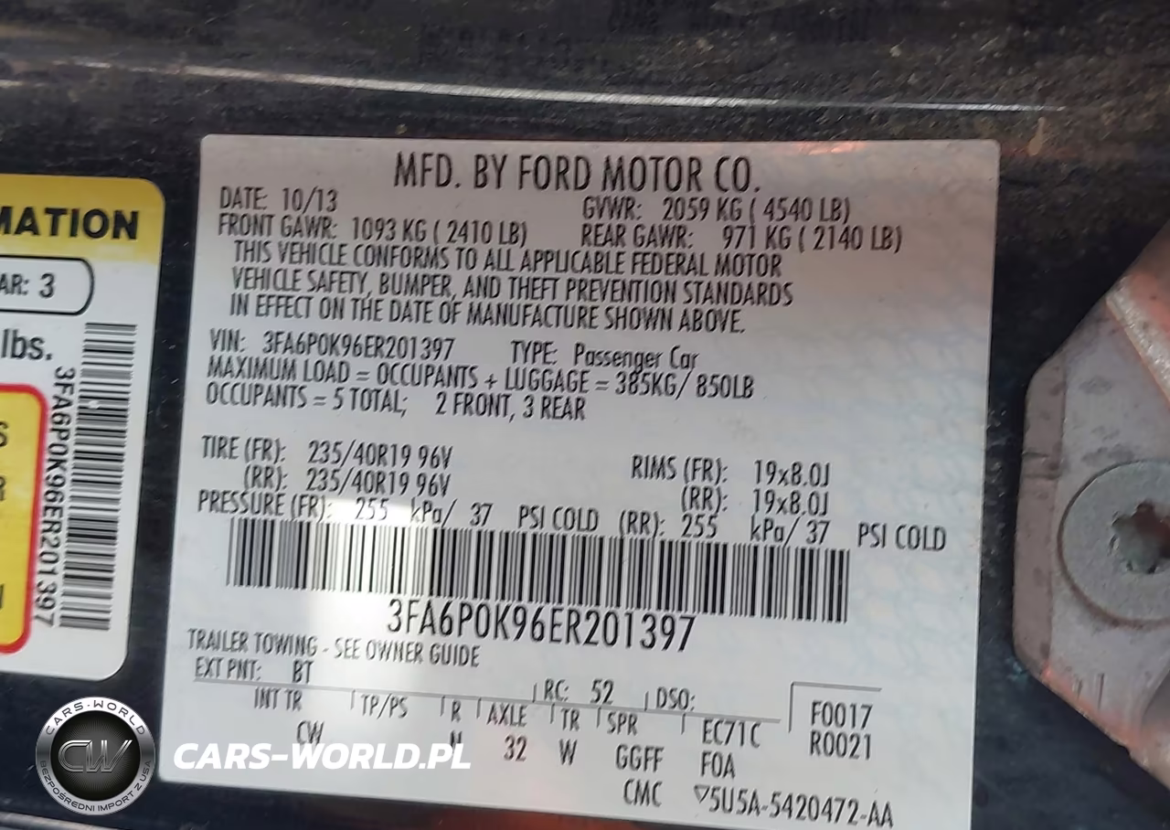 2014 Ford Fusion Titanium VIN:3FA6P0K96ER201397 - 9